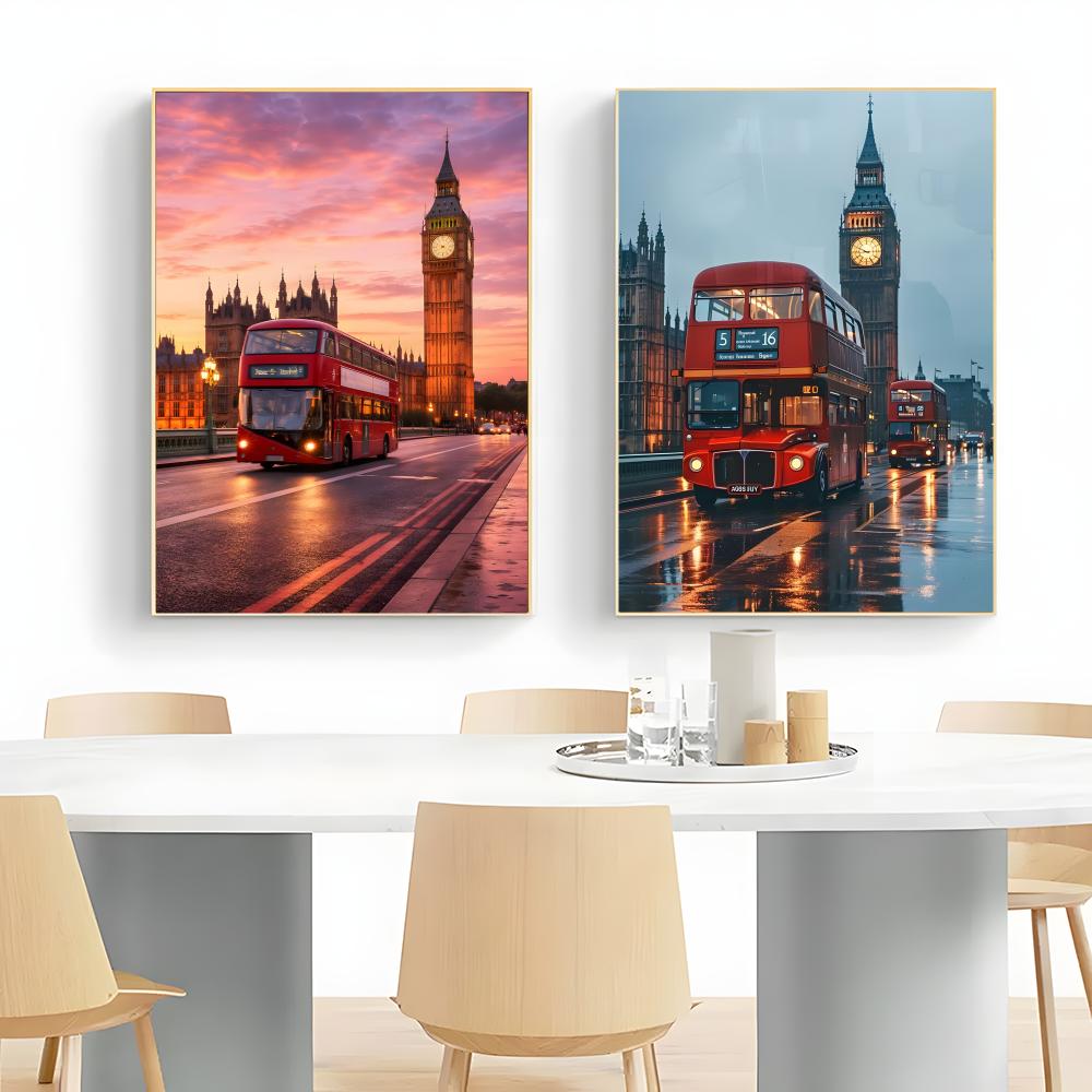 ลอนดอนเรดบัส บิ๊กเบนโปสเตอร์ศิ - Home Decor London บทวิจารณ์และราคา