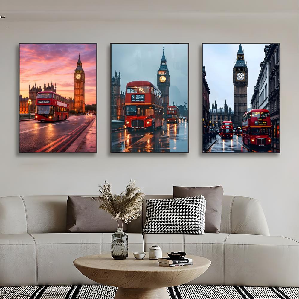 ลอนดอนเรดบัส บิ๊กเบนโปสเตอร์ศิ - Home Decor London บทวิจารณ์และราคา