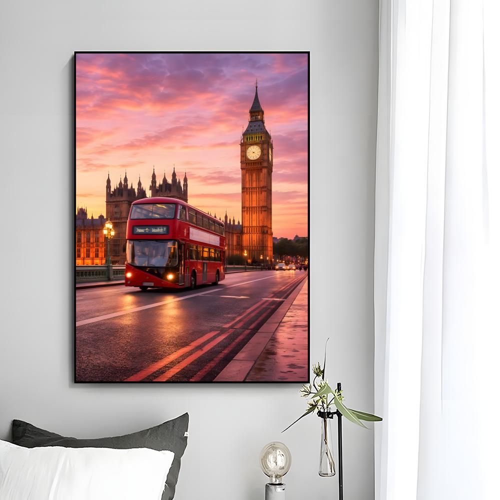 ลอนดอนเรดบัส บิ๊กเบนโปสเตอร์ศิ - Home Decor London บทวิจารณ์และราคา