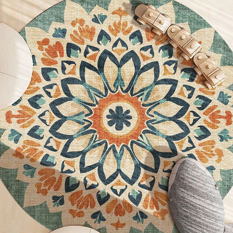 สไตล์ชาติพันธุ์ Mandala รอบพรม - Home Decor Ig บทวิจารณ์และราคา