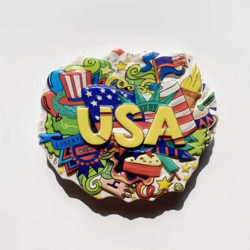 สหรัฐอเมริกาตู้เย็นสติกเกอร์ซา - Home Decor New York บทวิจารณ์และราคา