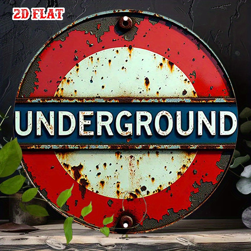 ป้ายโลหะทรงกลมลายรถไฟใต้ดินลอน - Home Decor London บทวิจารณ์และราคา