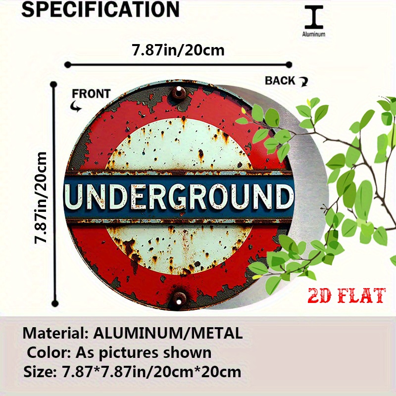 ป้ายโลหะทรงกลมลายรถไฟใต้ดินลอน - Home Decor London บทวิจารณ์และราคา