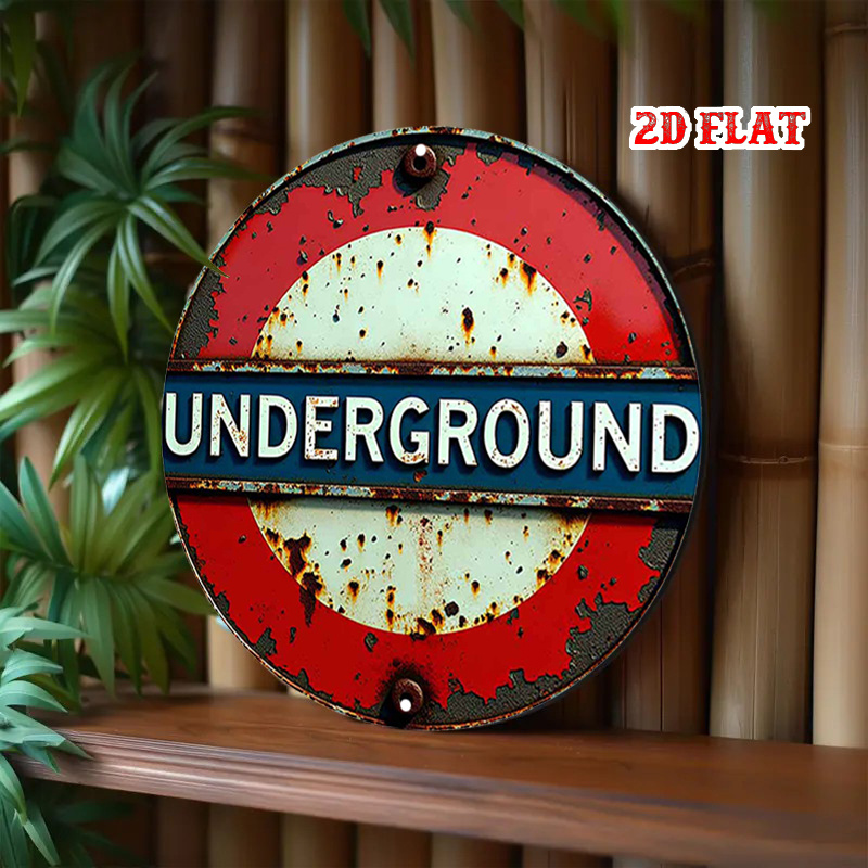 ป้ายโลหะทรงกลมลายรถไฟใต้ดินลอน - Home Decor London บทวิจารณ์และราคา