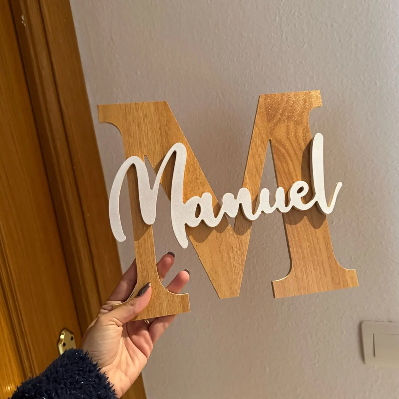 ที่กําหนดเองอักษรป้ายชื่อผนังไ - Wooden Letter Sign บทวิจารณ์และราคา