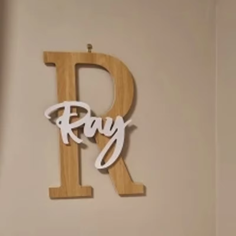 ที่กําหนดเองอักษรป้ายชื่อผนังไ - Wooden Letter Sign บทวิจารณ์และราคา