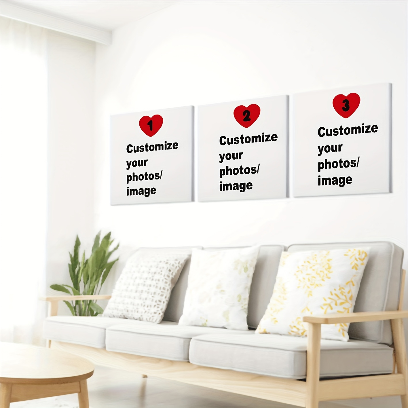 ภาพพิมพ์บนผ้าแคนวาสสี่เหลี่ยมจ - Home Decor Wall Pictures บทวิจารณ์และราคา