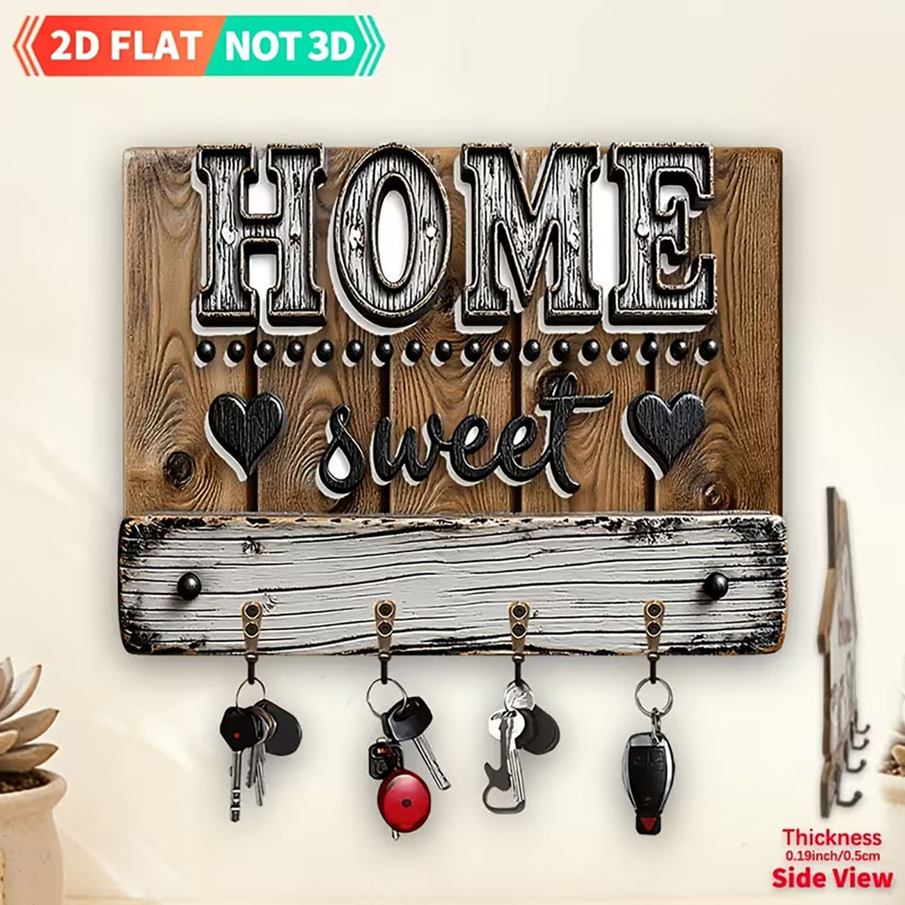 ที่แขวนกุญแจไม้แบบแบน 2 มิติ พ - Wooden Letter Sign บทวิจารณ์และราคา