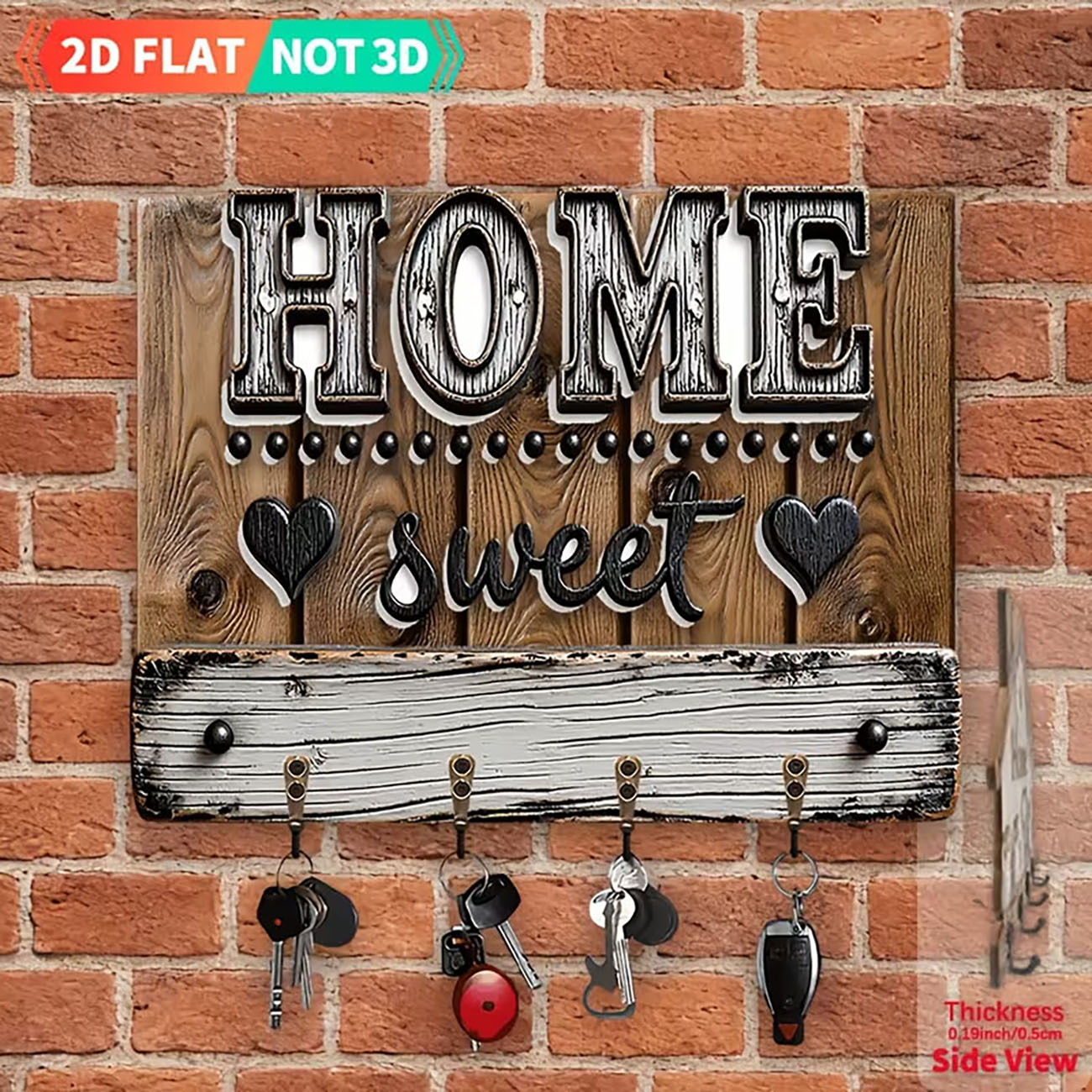 ที่แขวนกุญแจไม้แบบแบน 2 มิติ พ - Wooden Letter Sign บทวิจารณ์และราคา