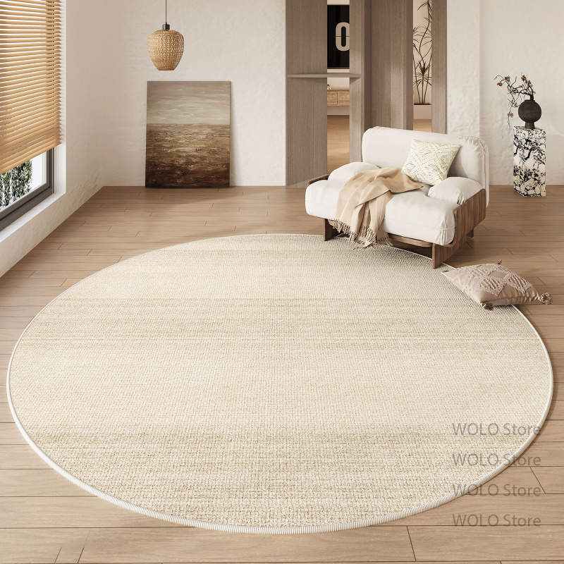 พรมทรงกลมสไตล์ครีมสำหรับห้องนั - Home Decor Ig บทวิจารณ์และราคา