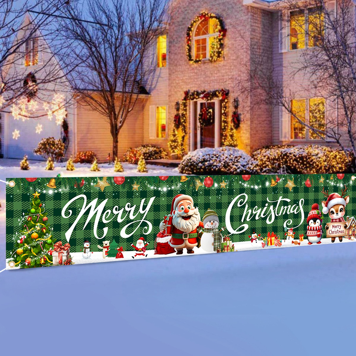 แบนเนอร์ต้นคริสต์มาส ของตกแต่ง - Home Decor Xmas Gifts บทวิจารณ์และราคา